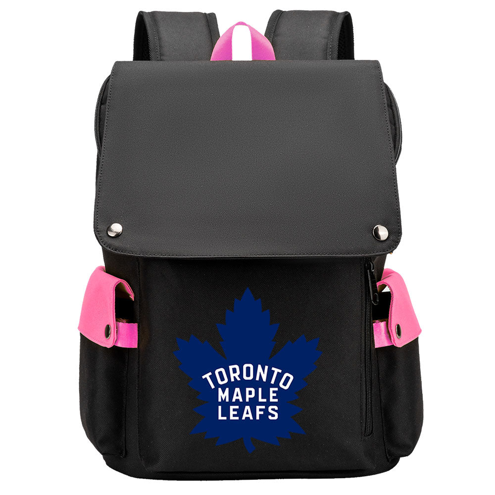 Toronto Maple Leafs Hockey Team School Backpack Oxford Laptop Bag