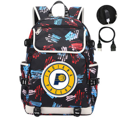 Indiana Pacers Backpack School Notebook Travel Bags