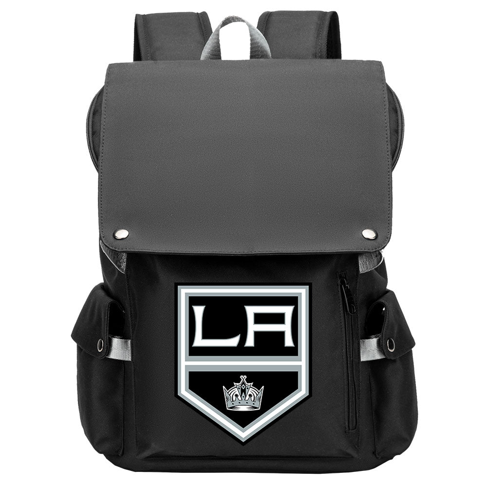 Los Angeles Kings Hockey Team School Backpack Oxford Laptop Bag