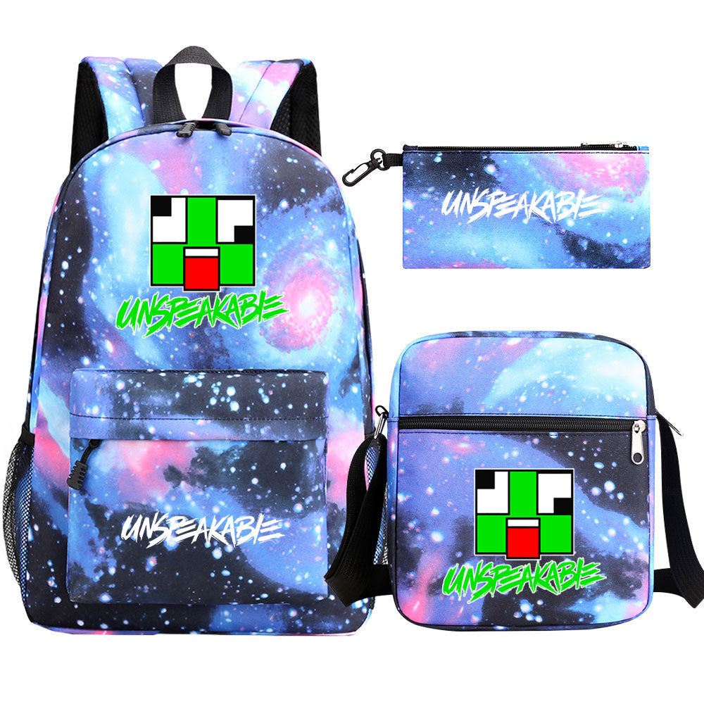 Unspeakable Game School Backpack Shoulder Bag Pencil Bags 3pcs Set