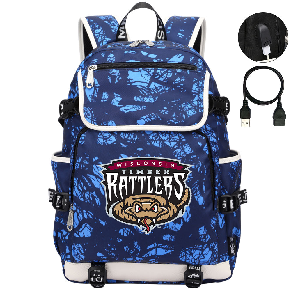 Wisconsin Timber Rattlers Backpack School Notebook Travel Bags