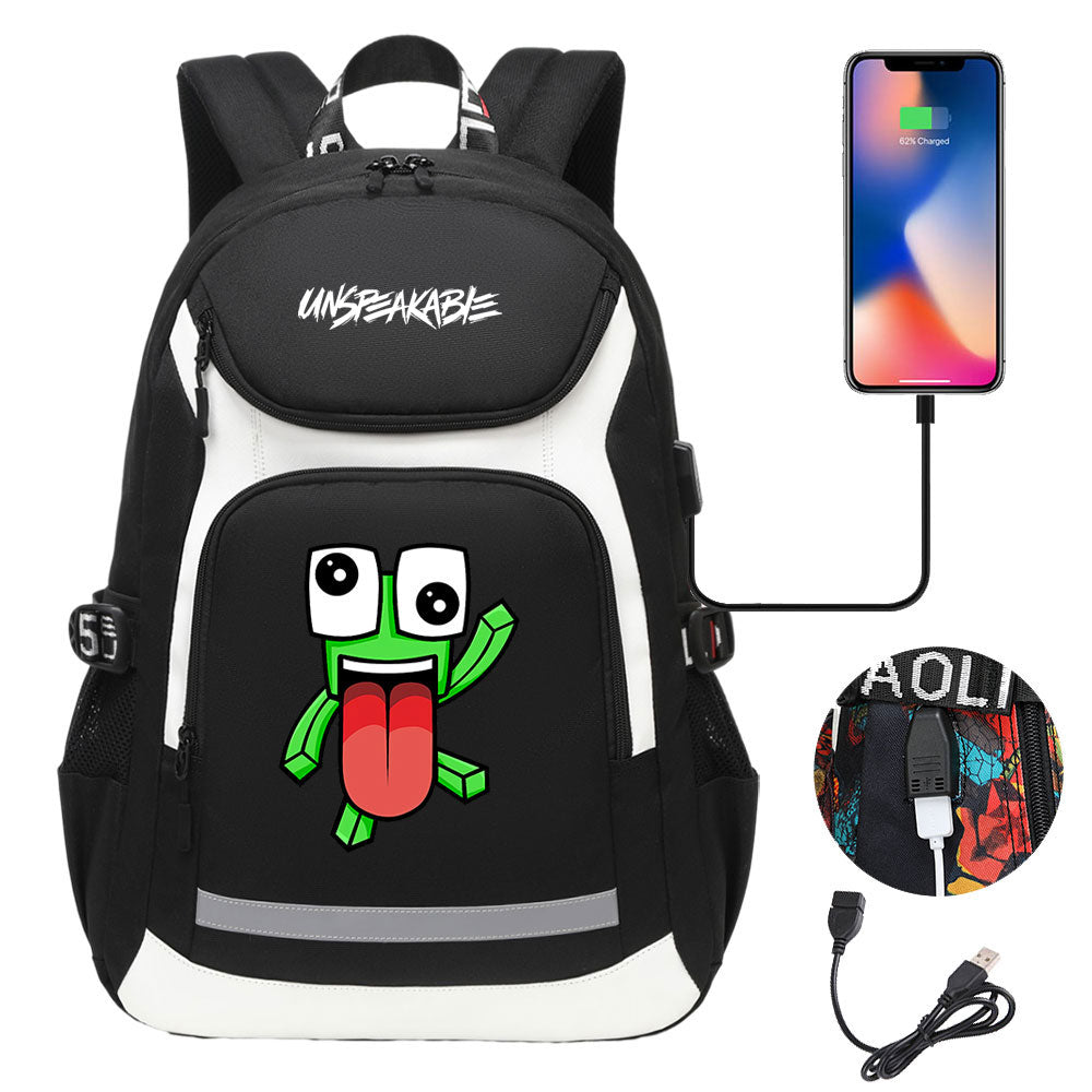 Unspeakable Gaming Backpack School Notebook Travel Bags With USB