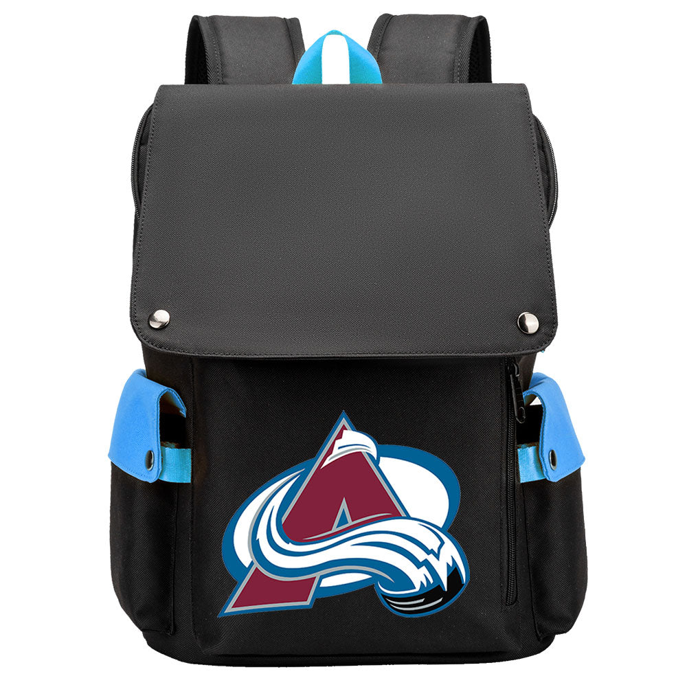 Colorado Avalanche Hockey Team School Backpack Oxford Laptop Bag