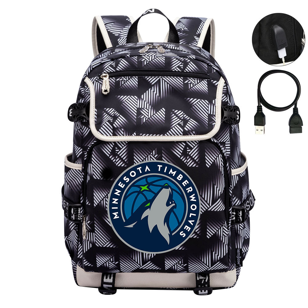 Minnesota Timberwolves Backpack School Notebook Travel Bags