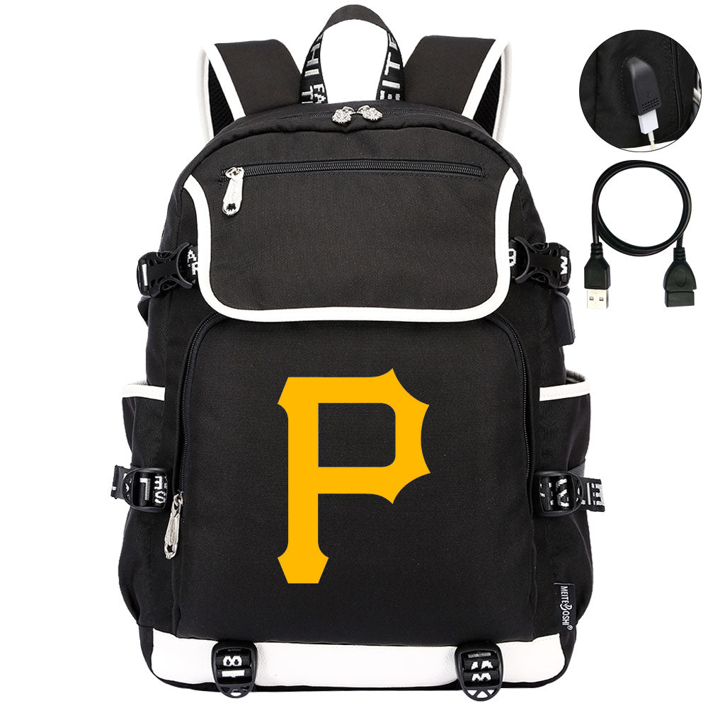 Pittsburgh Pirates Backpack School Notebook Travel Bags