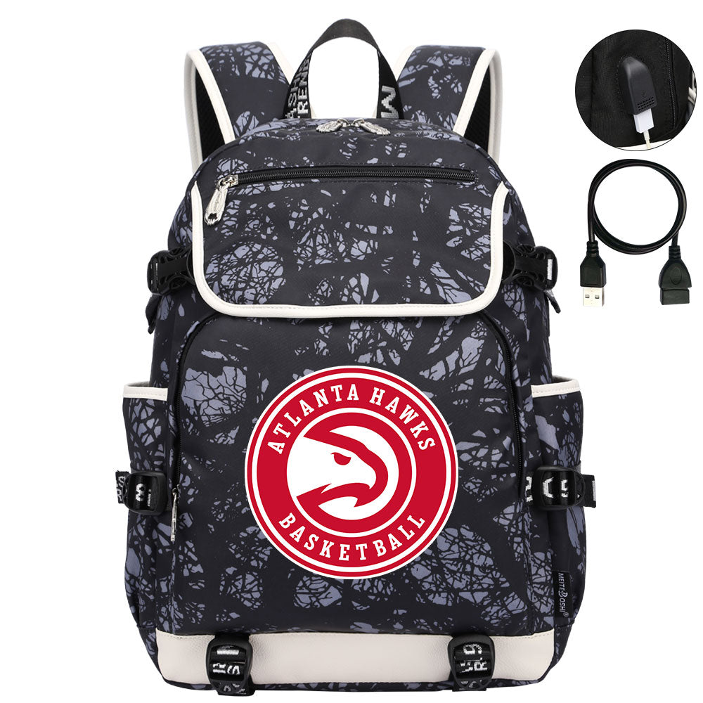 Atlanta Hawks Backpack School Notebook Travel Bags