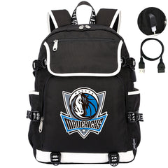 Dallas Mavericks Backpack School Notebook Travel Bags