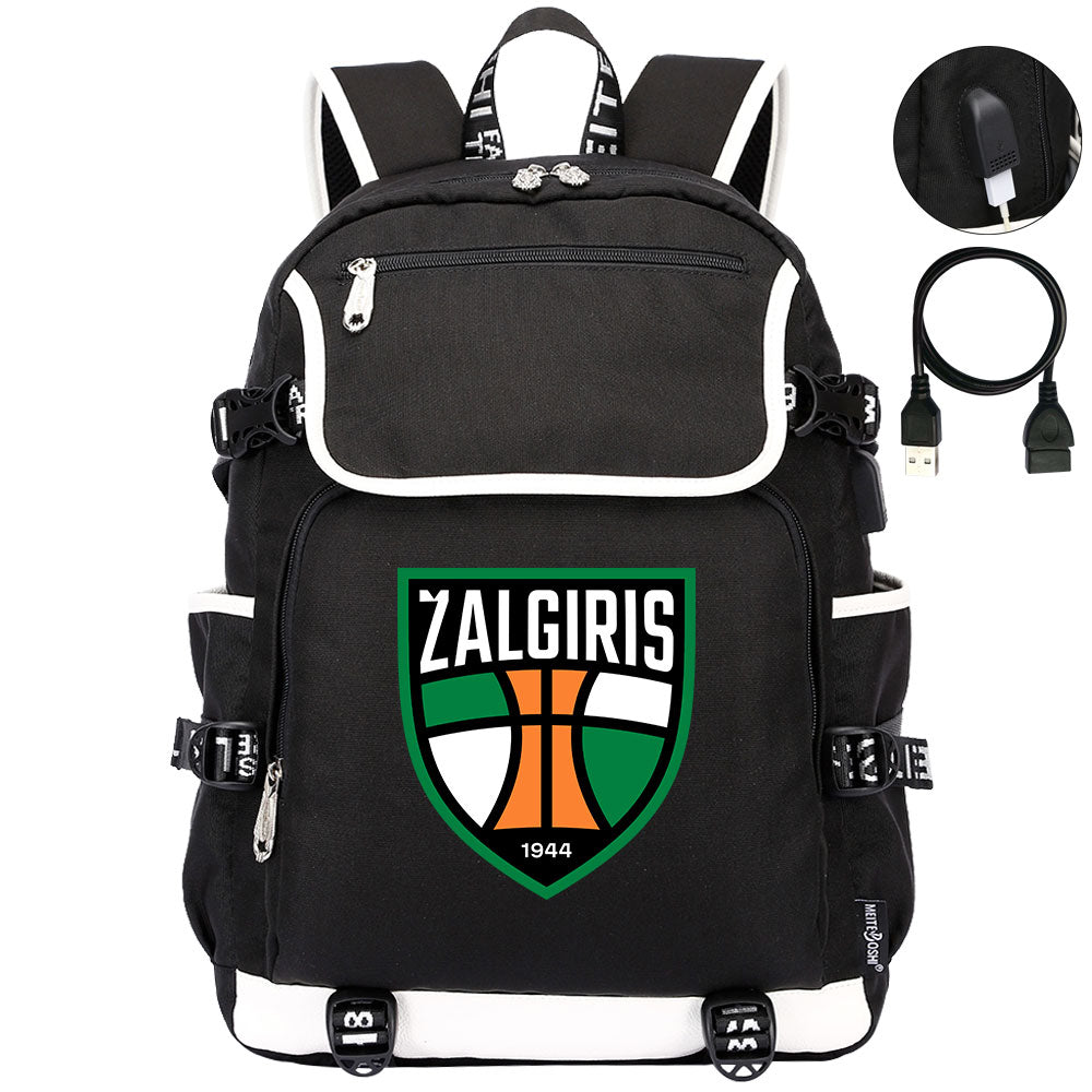 Zalgiris Backpack School Notebook Travel Bags