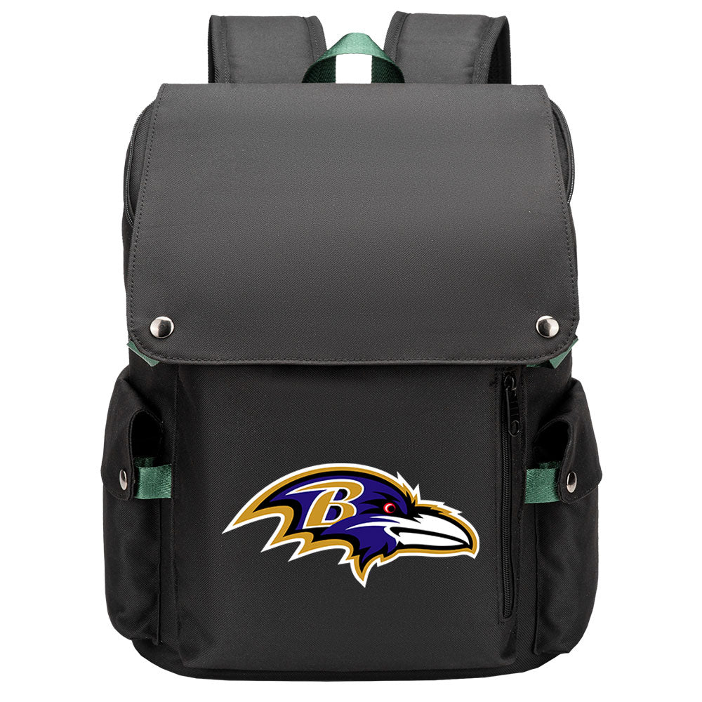Baltimore Ravens Football Team Rugby Laptop Backpack Oxford School Bag