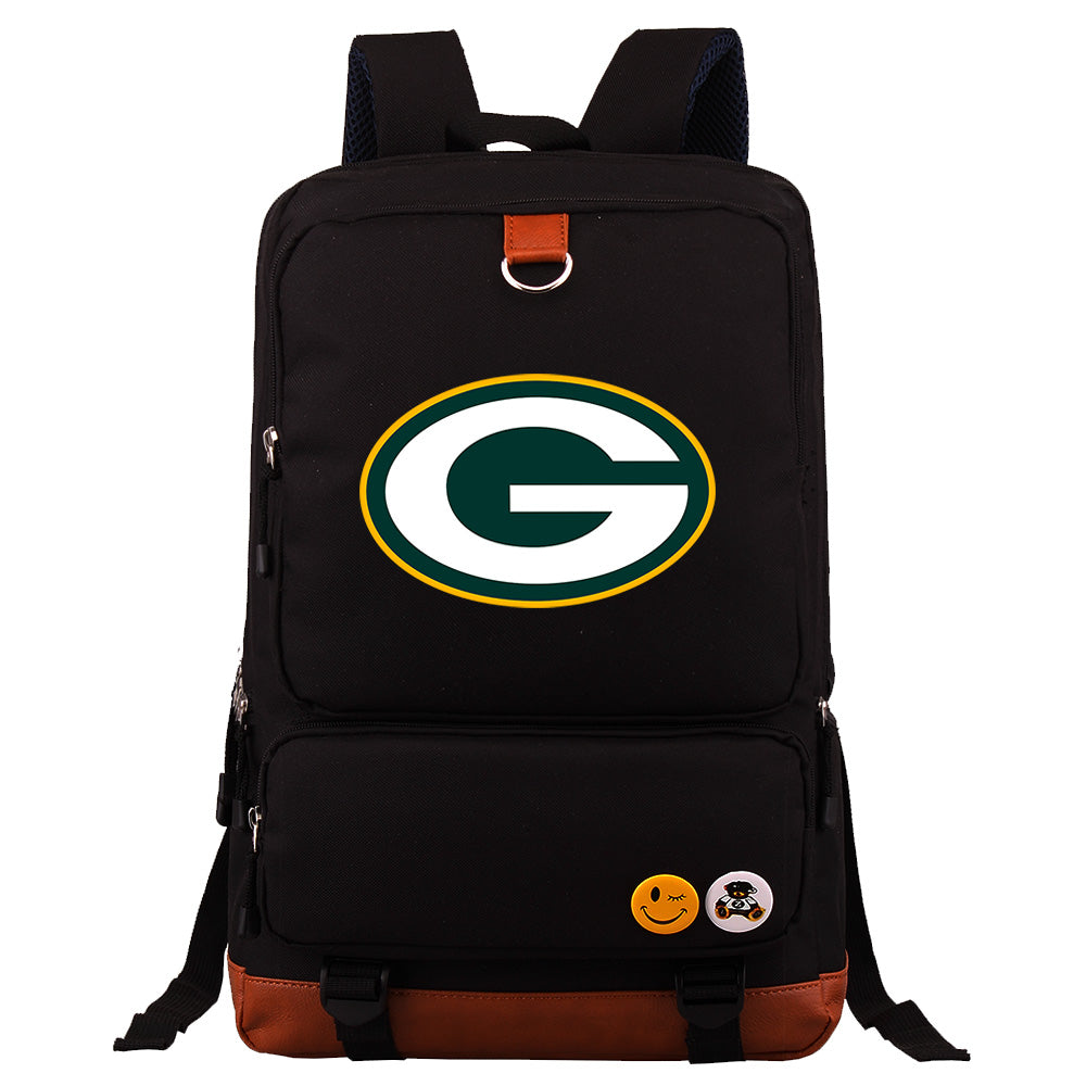 Green Bay Packers Football Team Rugby Proof Backpack NoteBook Laptop School Bag