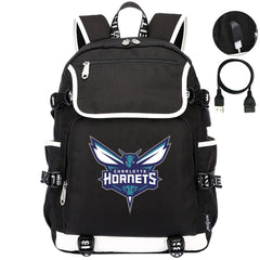 Charlotte Hornets Backpack School Notebook Travel Bags