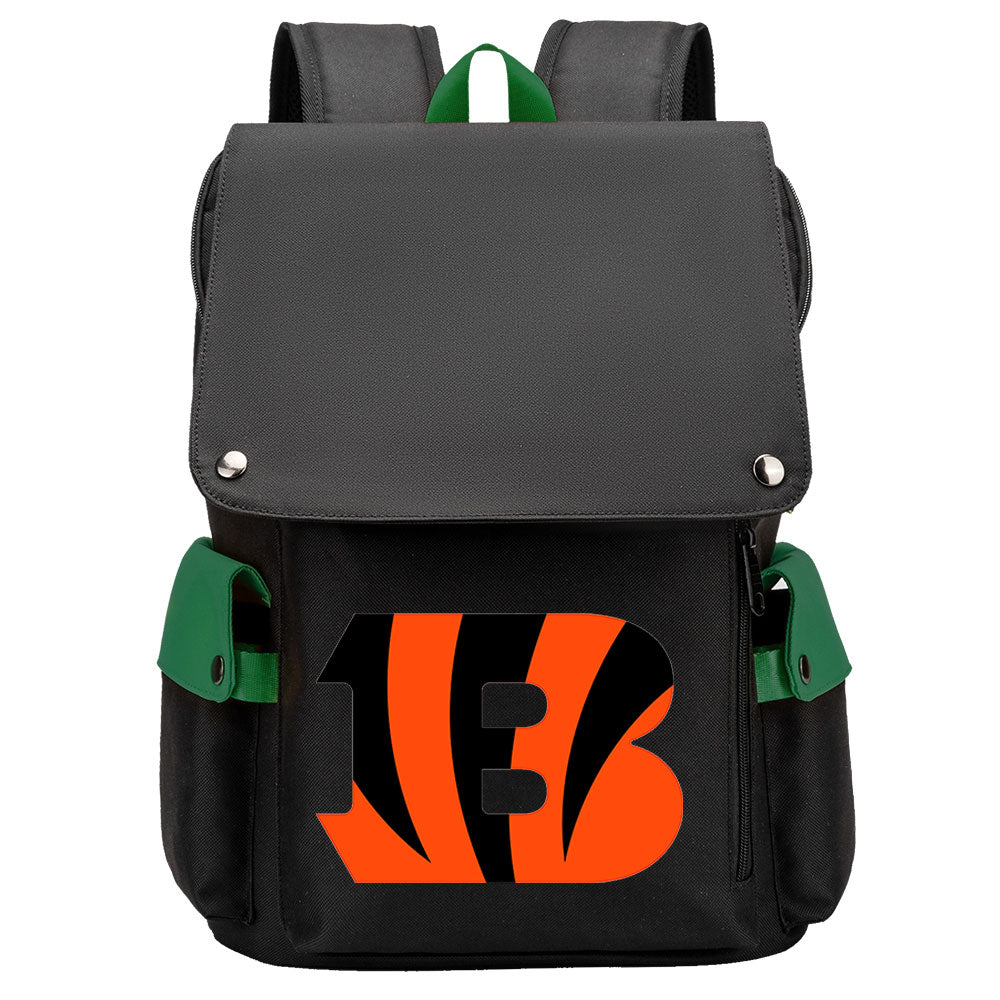 Cincinnati Bengals Football Team Rugby Laptop Backpack Oxford School Bag