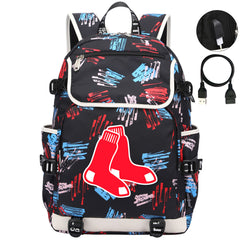 Boston Red Sox Backpack School Notebook Travel Bags