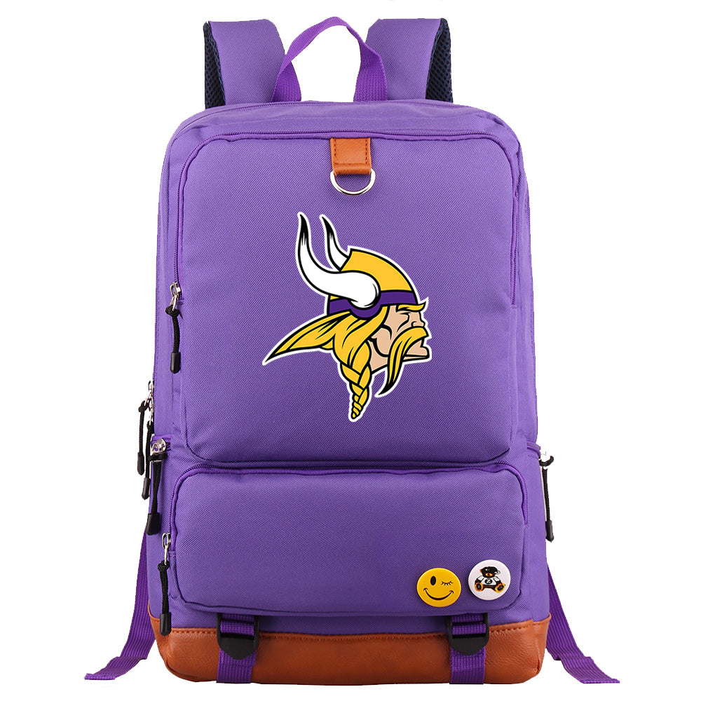 Minnesota Vikings Football Team Rugby Proof Backpack NoteBook Laptop School Bag