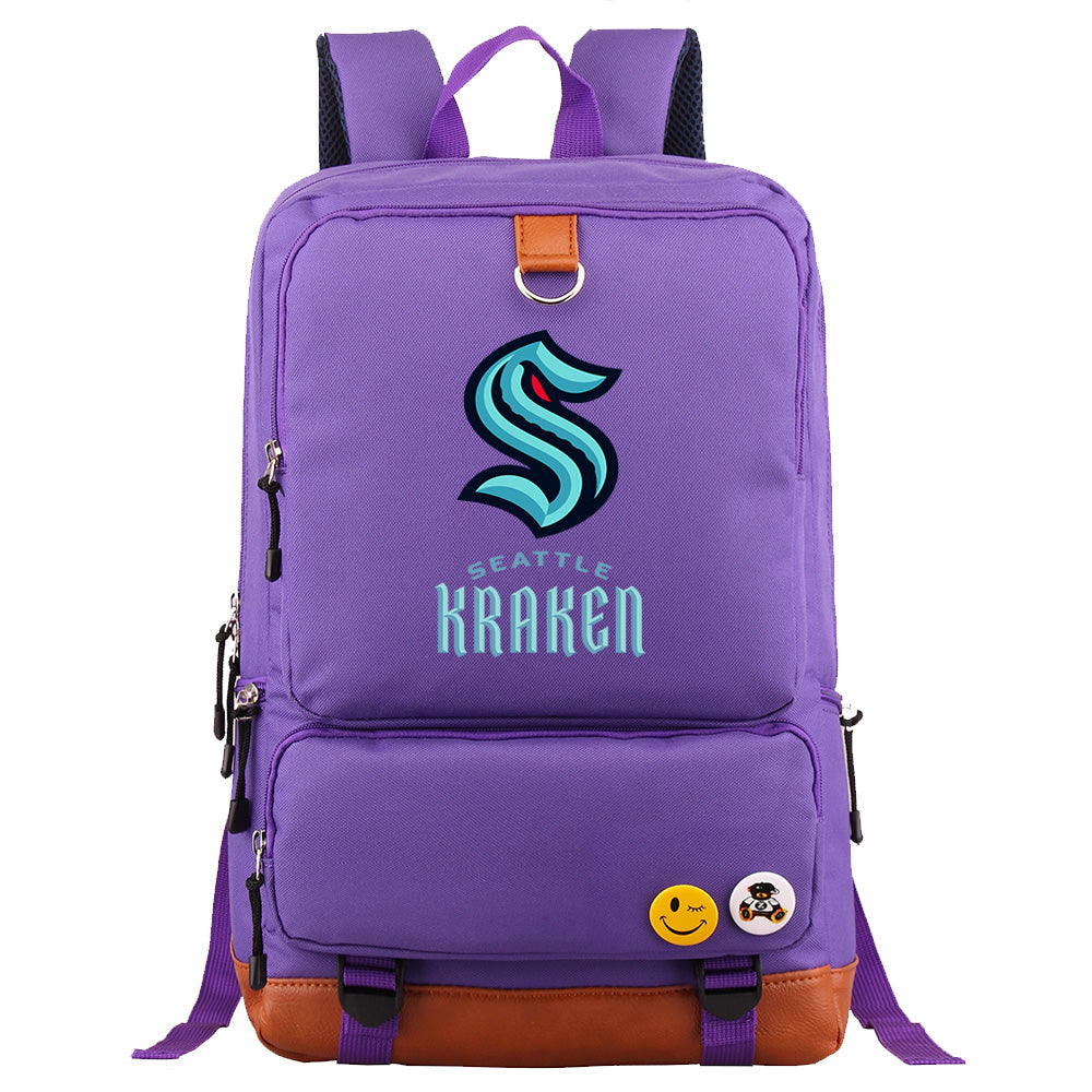 Seattle Kraken Hockey Team Proof Backpack NoteBook Laptop School Bag