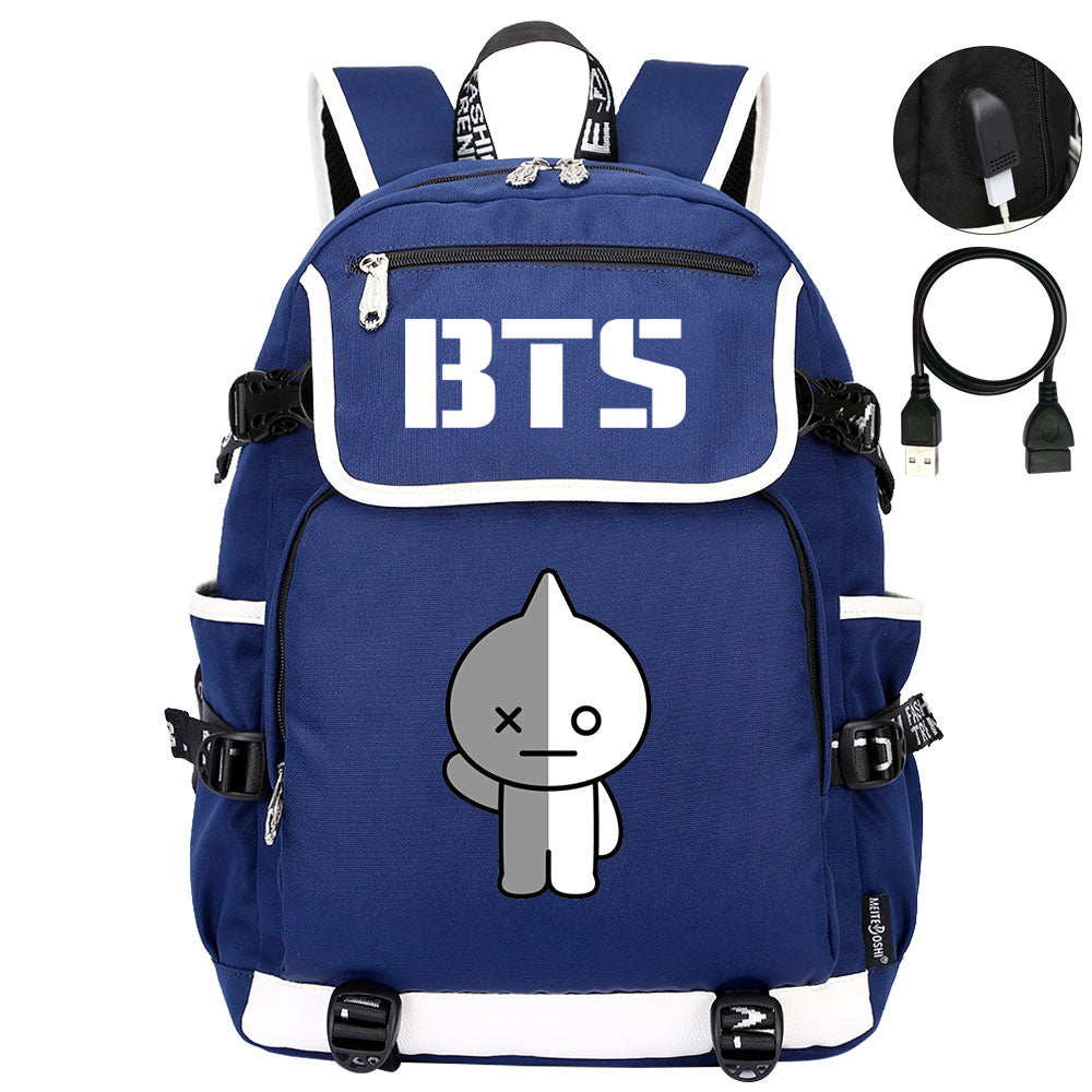 BTS VAN Backpack School Notebook Travel Bags