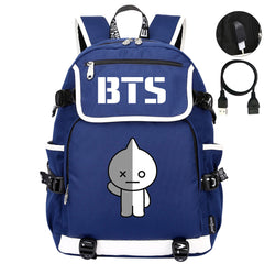BTS VAN Backpack School Notebook Travel Bags