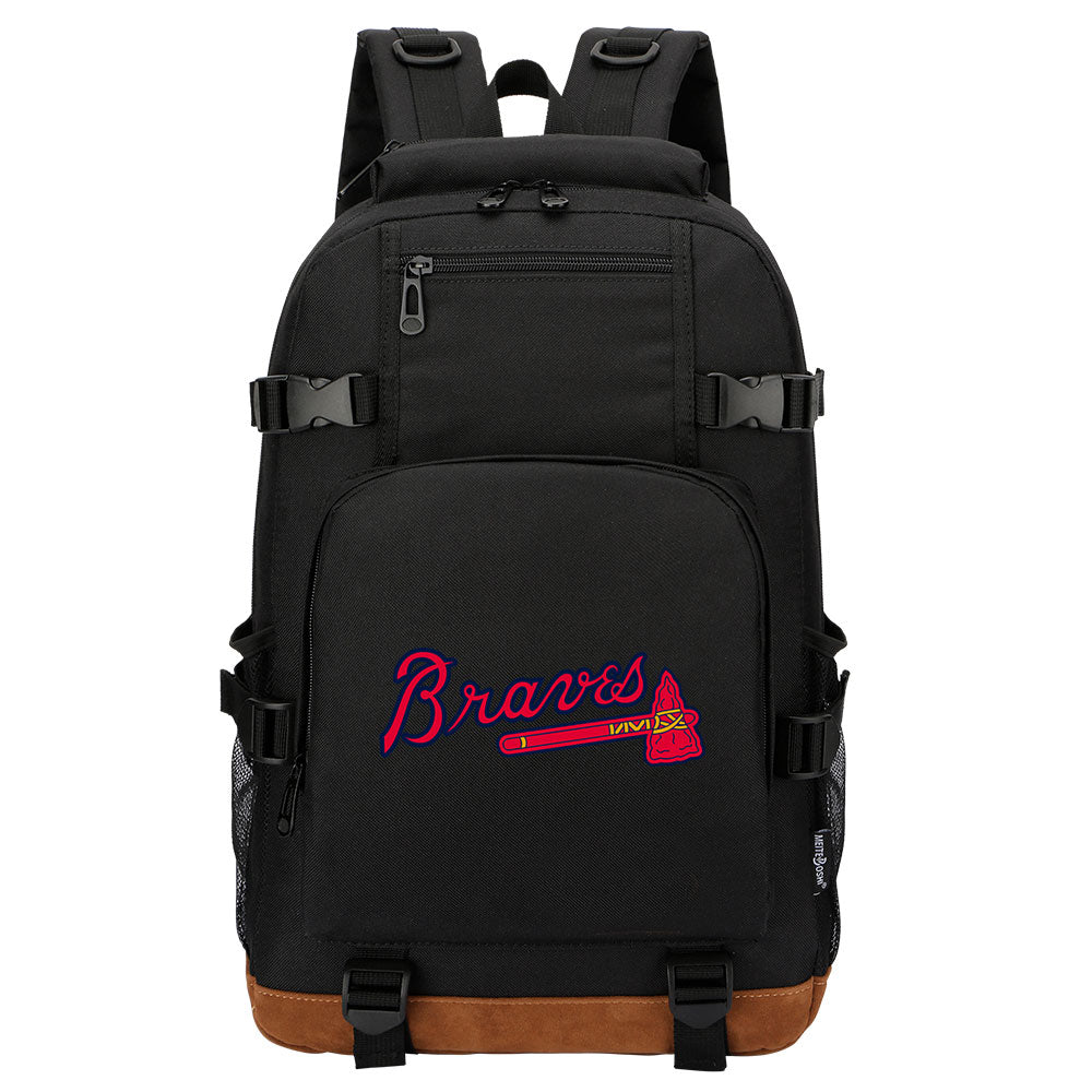 Atlanta Braves Waterproof Backpack School Notebook Travel Bag