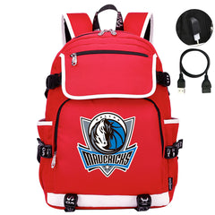 Dallas Mavericks Backpack School Notebook Travel Bags