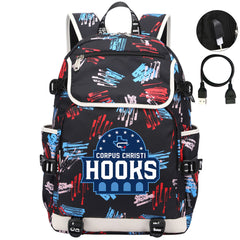 Corpus Christi Hooks Backpack School Notebook Travel Bags
