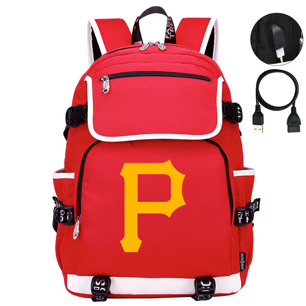 Pittsburgh Pirates Backpack School Notebook Travel Bags