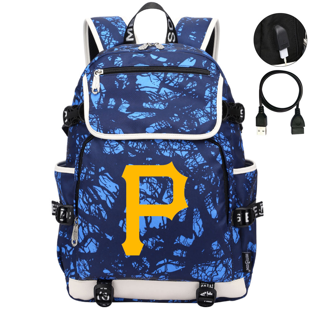 Pittsburgh Pirates Backpack School Notebook Travel Bags