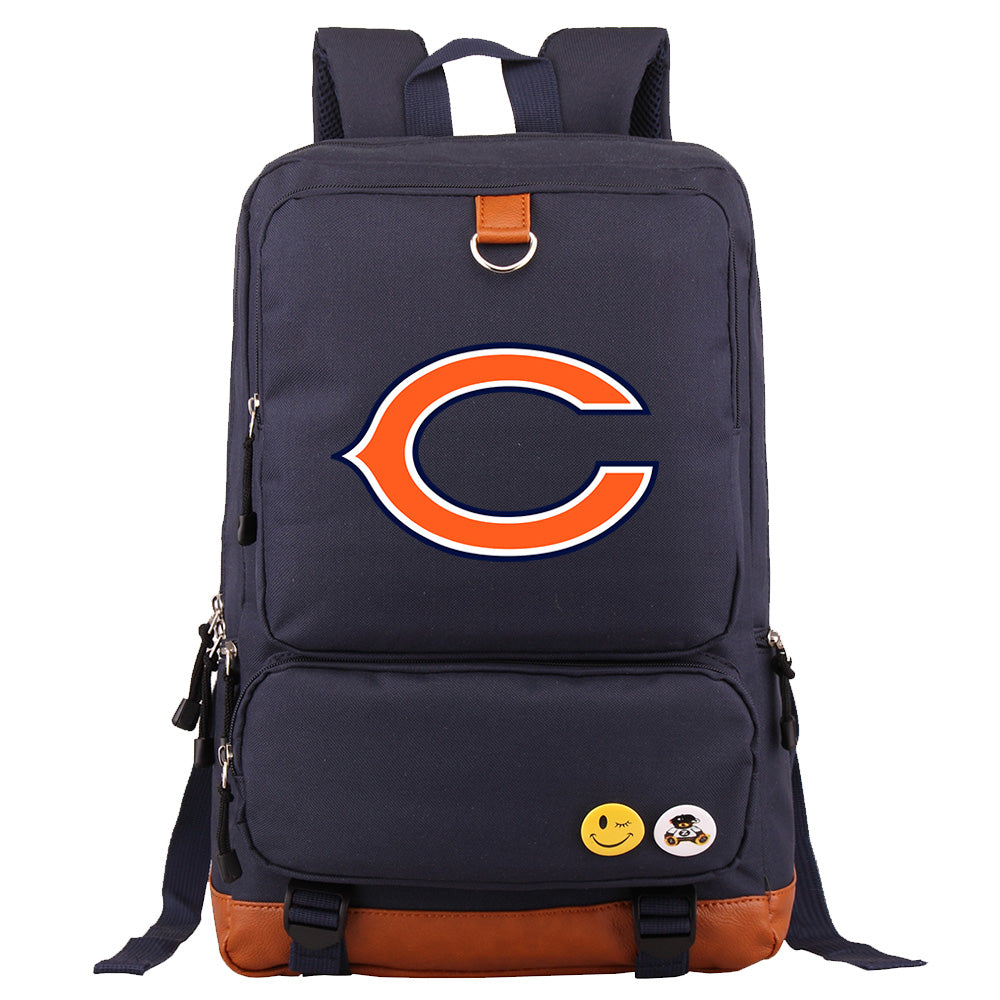 Chicago Bears Football Team Rugby Proof Backpack NoteBook Laptop School Bag