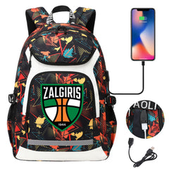 Zalgiris Backpack School Notebook Travel Bags With USB