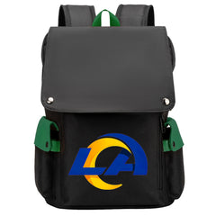 Los Angeles Rams Football Team Rugby Laptop Backpack Oxford School Bag