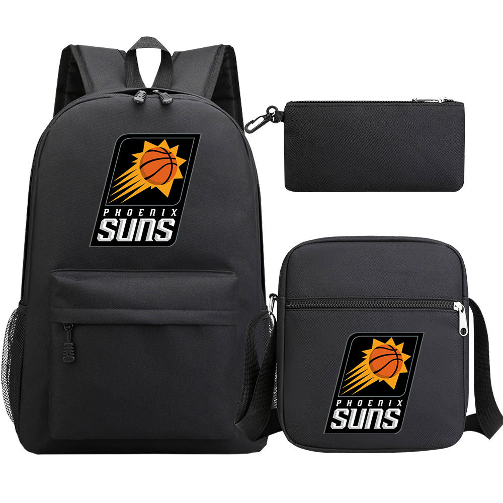 Phoenix Suns Basketball School Backpack Shoulder Bag Pencil Bags 3pcs Set