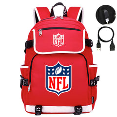 Football Team Rugby Backpack School Notebook Travel Bag