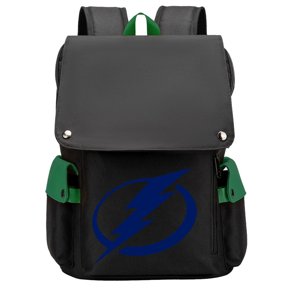 Tampa Bay Lightning Hockey Team School Backpack Oxford Laptop Bag
