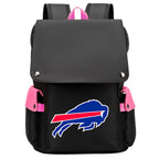 Buffalo Bills Football Team Rugby Laptop Backpack Oxford School Bag
