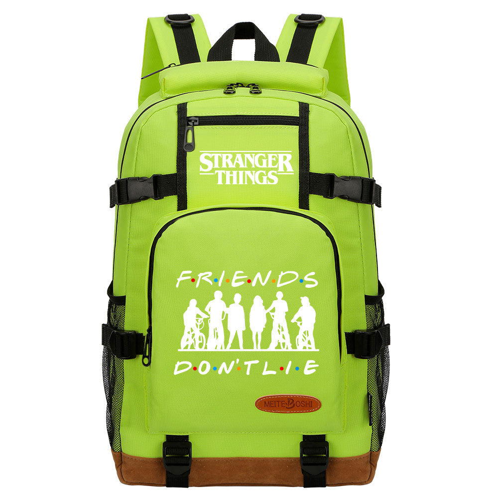 Strangers Things Waterproof Backpack School Notebook Travel Bag