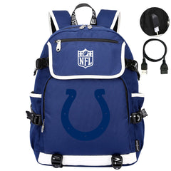 Indianapolis Colts Hockey League Backpack School Notebook Travel Bag