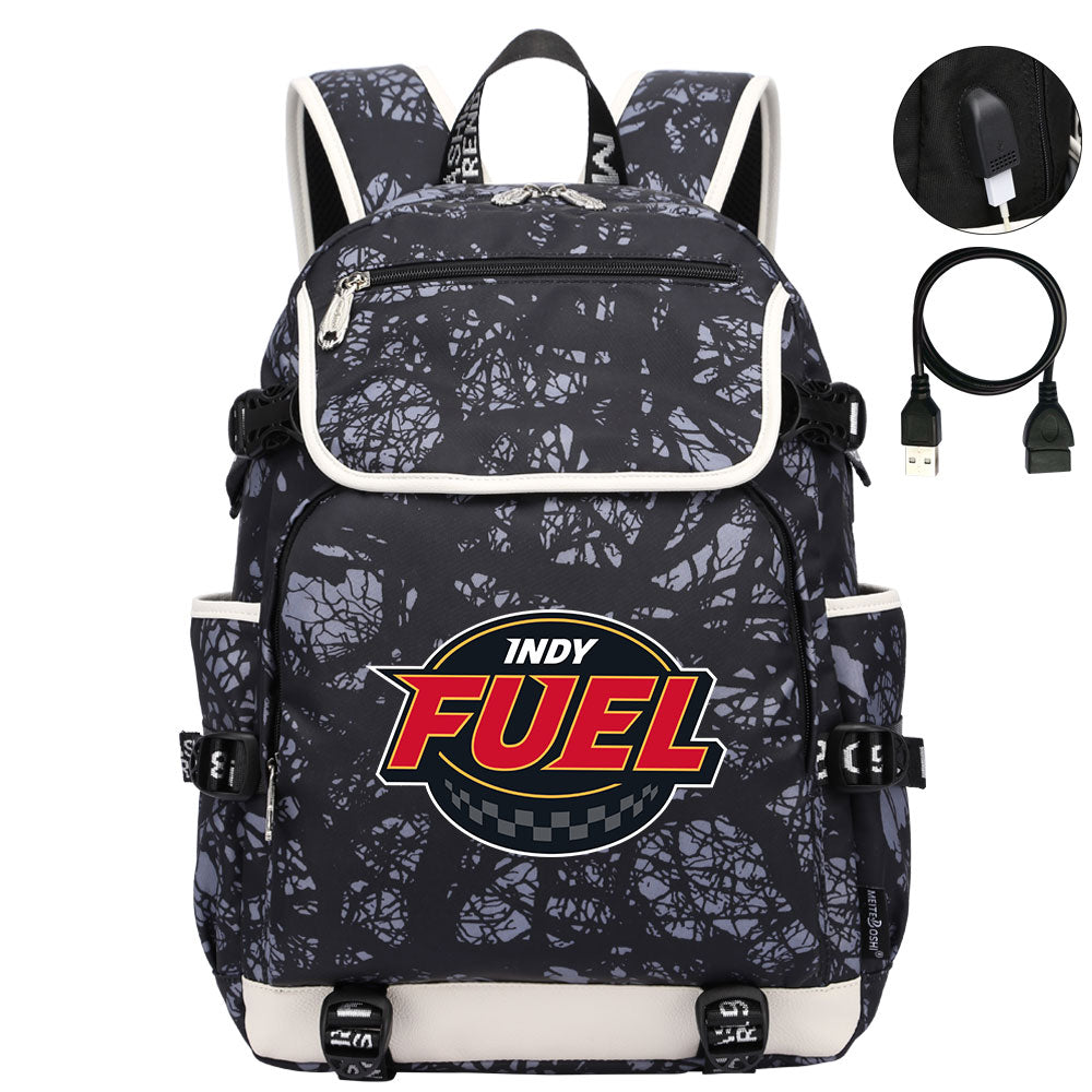 Indy Fuel Hockey League Backpack School Notebook Travel Bag
