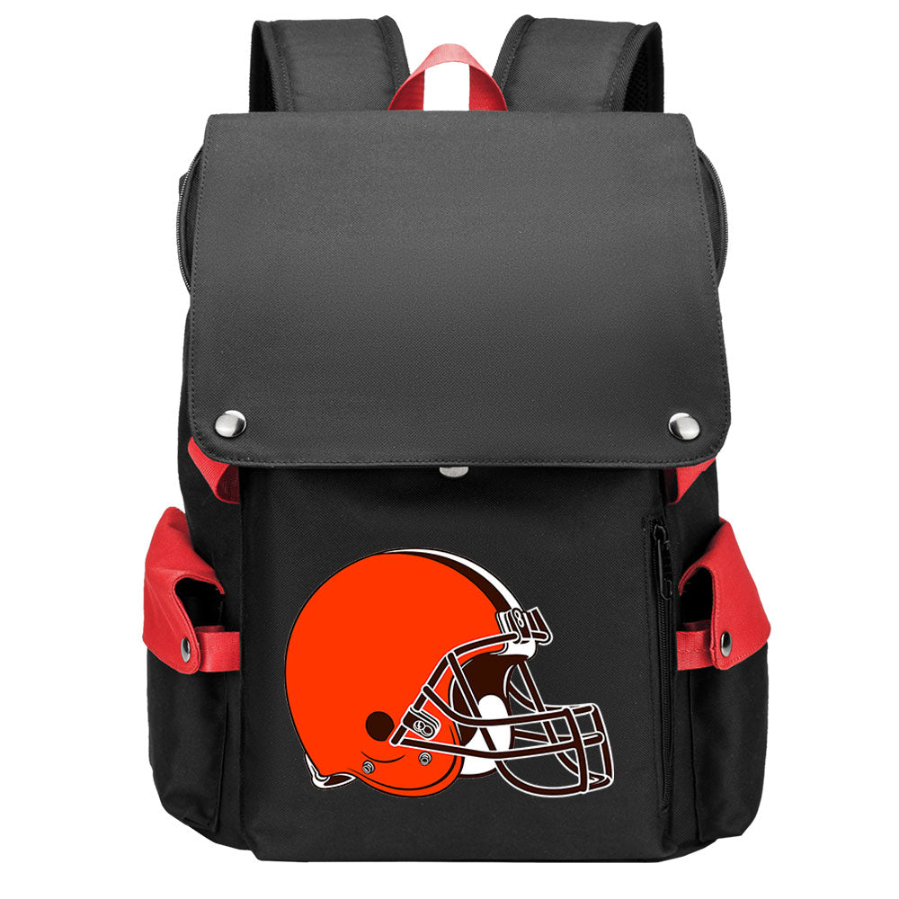 Cleveland Browns Football Team Rugby Laptop Backpack Oxford School Bag