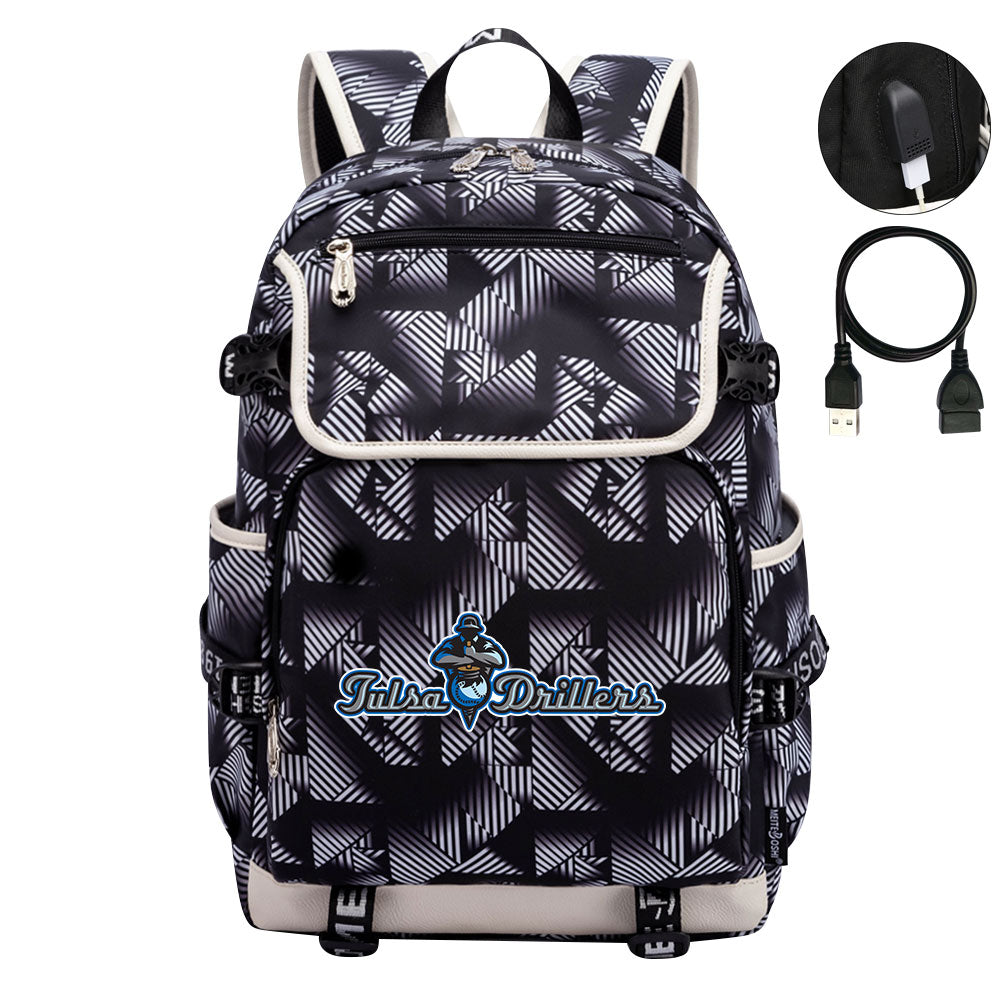 Tulsa Drillers Backpack School Notebook Travel Bags