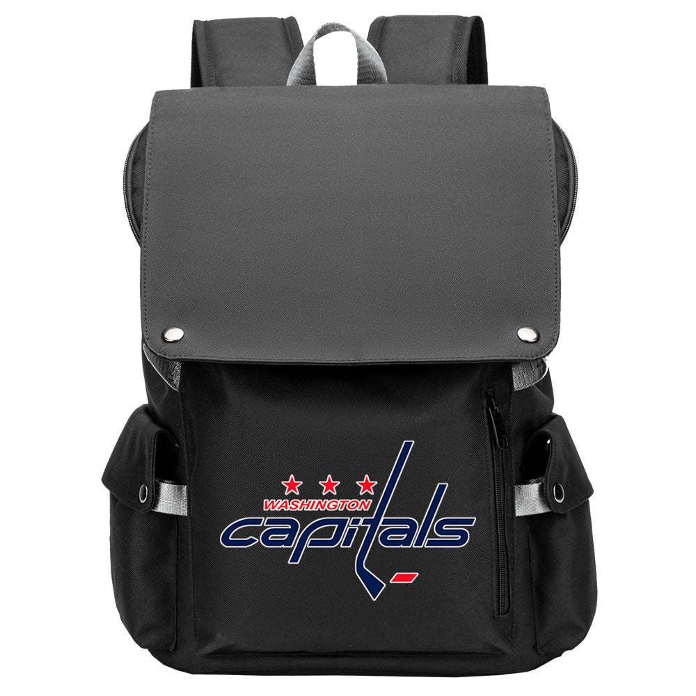 Washington Capitals Hockey Team School Backpack Oxford Laptop Bag