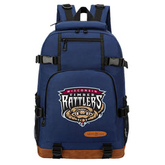 Wisconsin Timber Rattlers Waterproof Backpack School Notebook Travel Bag