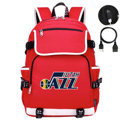 Utah Jazz Backpack School Notebook Travel Bags