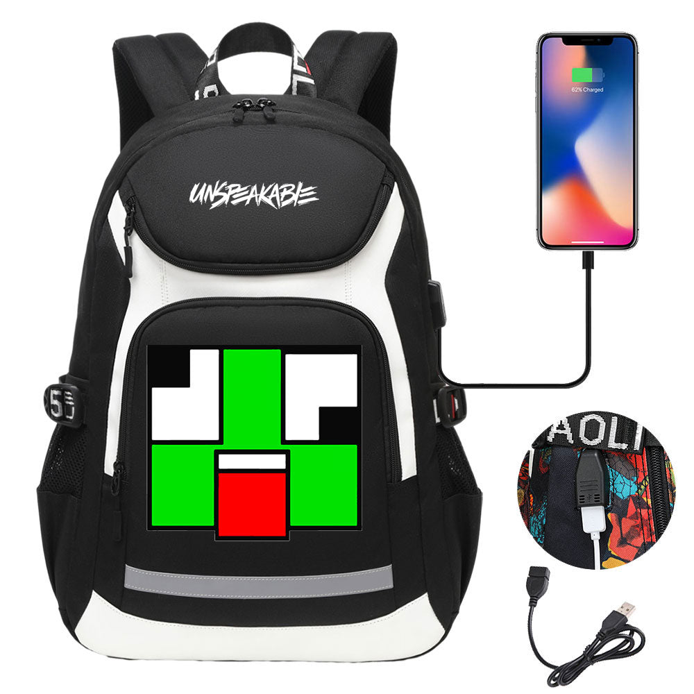 Unspeakable Gaming Backpack School Notebook Travel Bags With USB