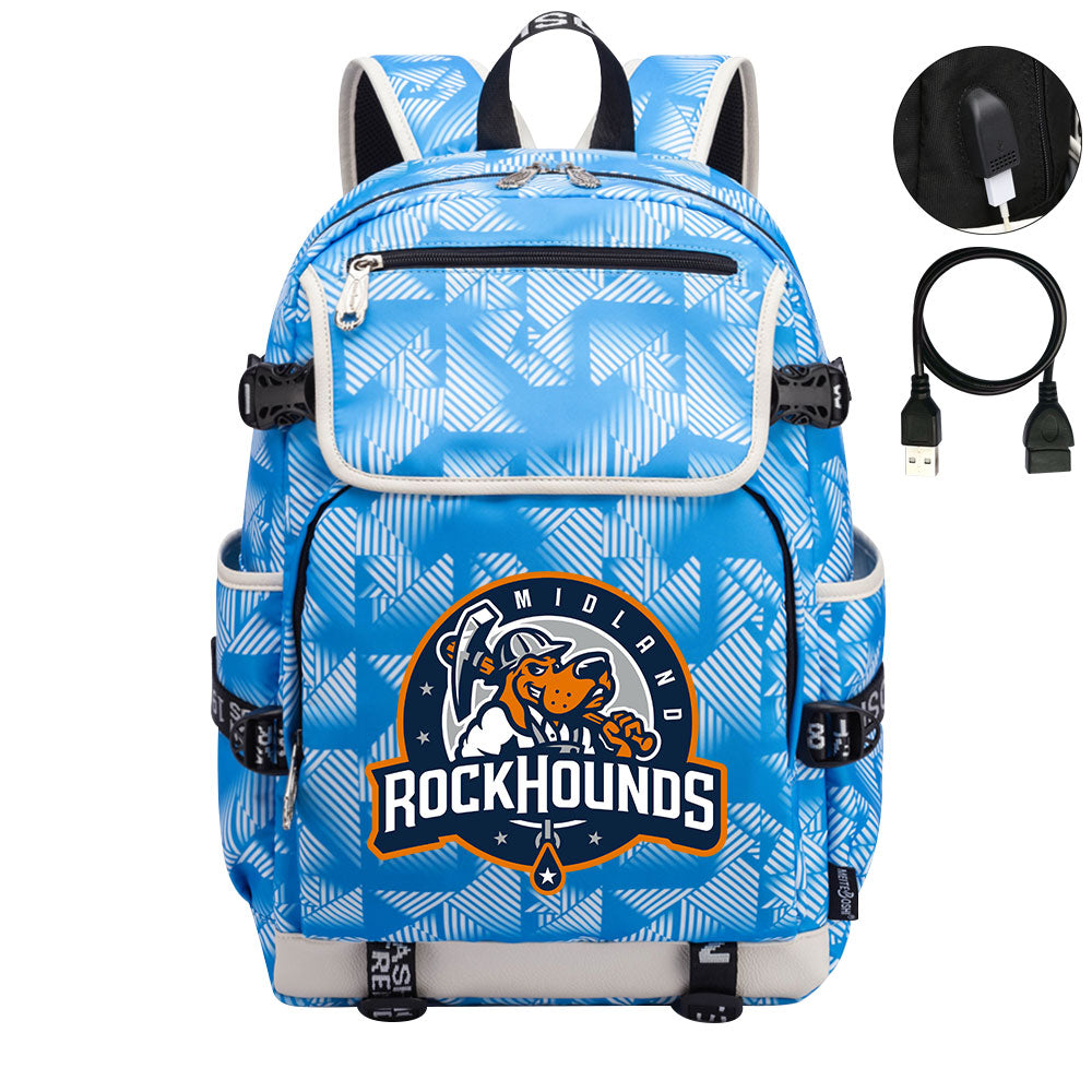 Midland RockHounds Backpack School Notebook Travel Bags