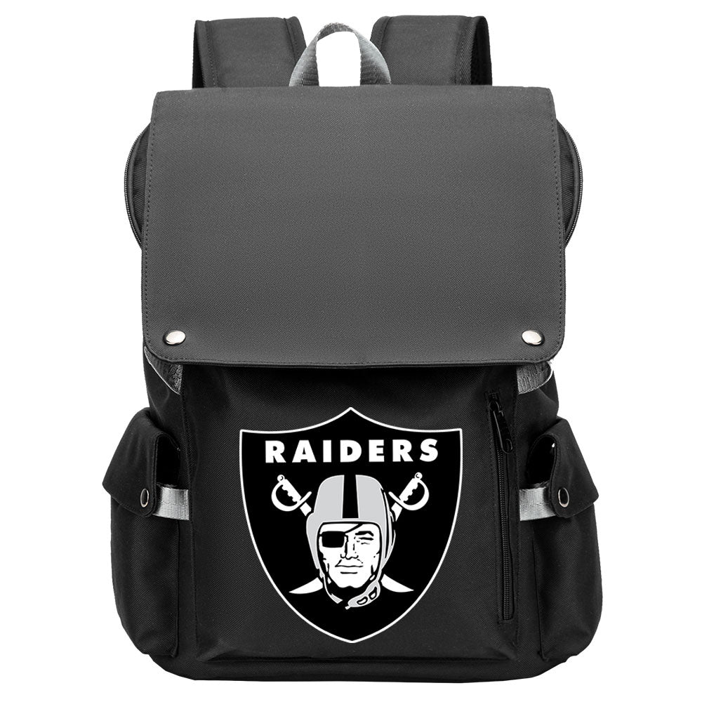 Oakland Raiders Football Team Rugby Laptop Backpack Oxford School Bag