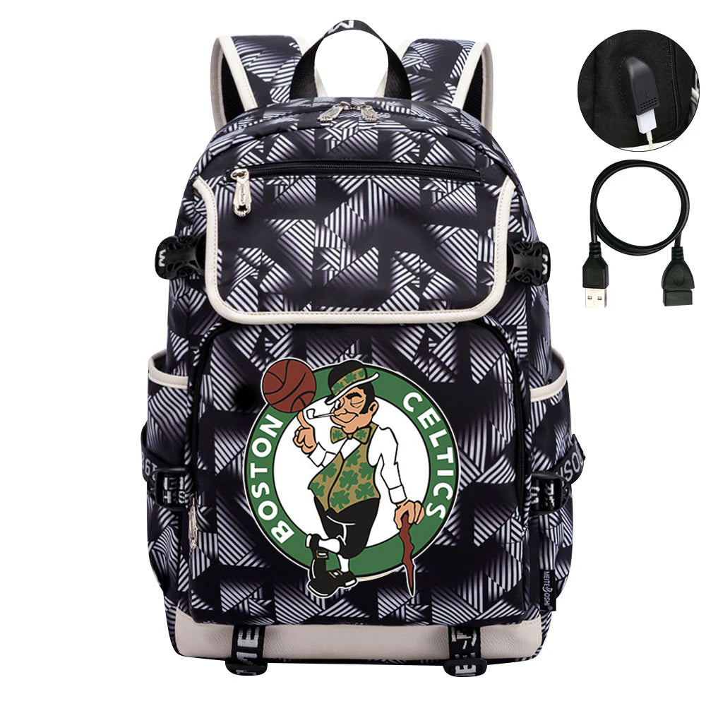 Boston Celtics Backpack School Notebook Travel Bags