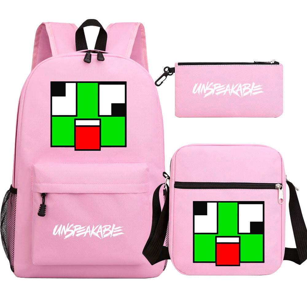 Unspeakable Game School Backpack Shoulder Bag Pencil Bags 3pcs Set