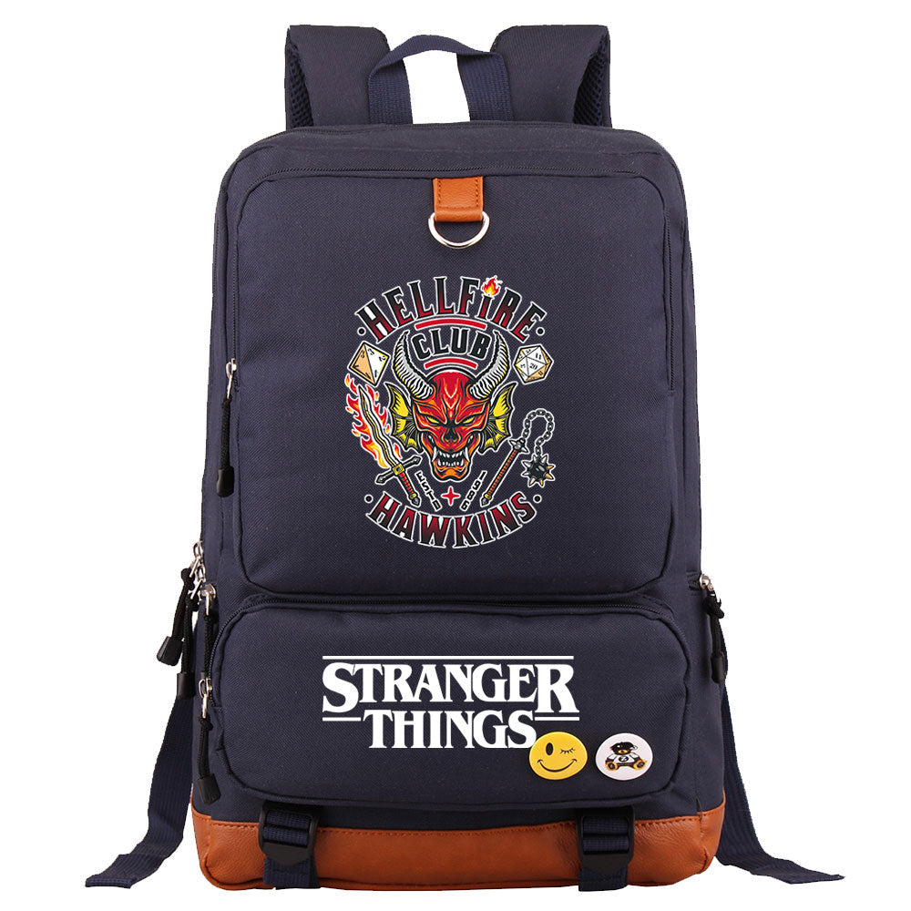 Strangers Things Hellfire Club Proof Backpack NoteBook Laptop School Bag
