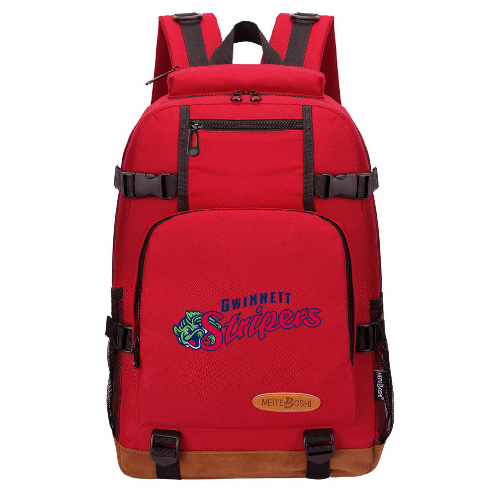 Gwinnett Stripers Waterproof Backpack School Notebook Travel Bag