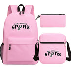 San Antonio Spurs Basketball School Backpack Shoulder Bag Pencil Bags 3pcs Set