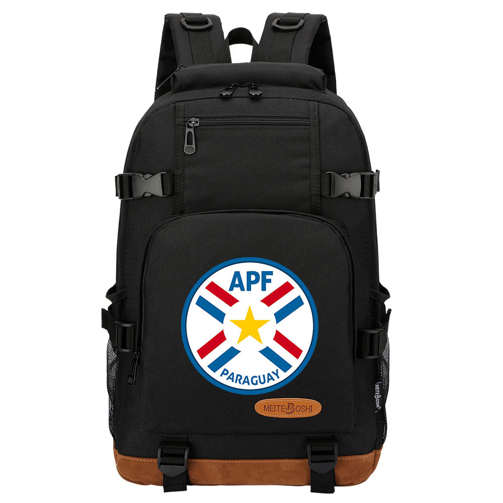 APF Paraguay National Football Team Waterproof Backpack School Notebook Travel Bag